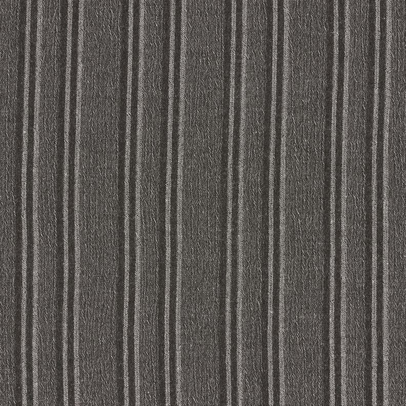 Tissu de coton à rayures écrasées – anthracite, image number 1