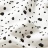 Tissu gaze de coton points irréguliers, lisses – ivoire/noir,  thumbnail number 3
