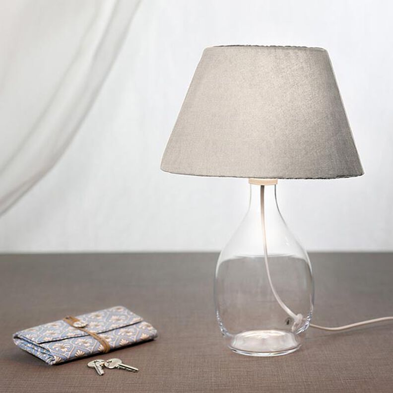 Tissu de Ramie–Mix stonewashed, qualité lourde – beige clair,  image number 7