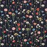 Tissu de décoration Gobelin fleurs sauvages – noir/rosé,  thumbnail number 1