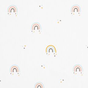 Popeline coton Pluie d’arc-en-ciel – ivoire, 