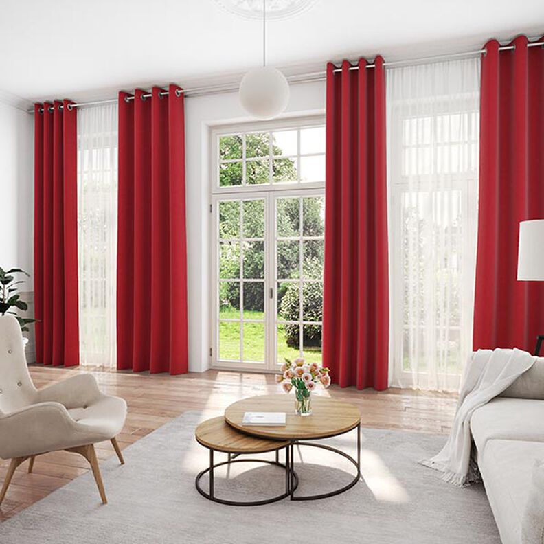 Tissu opaque – rouge bordeaux,  image number 7