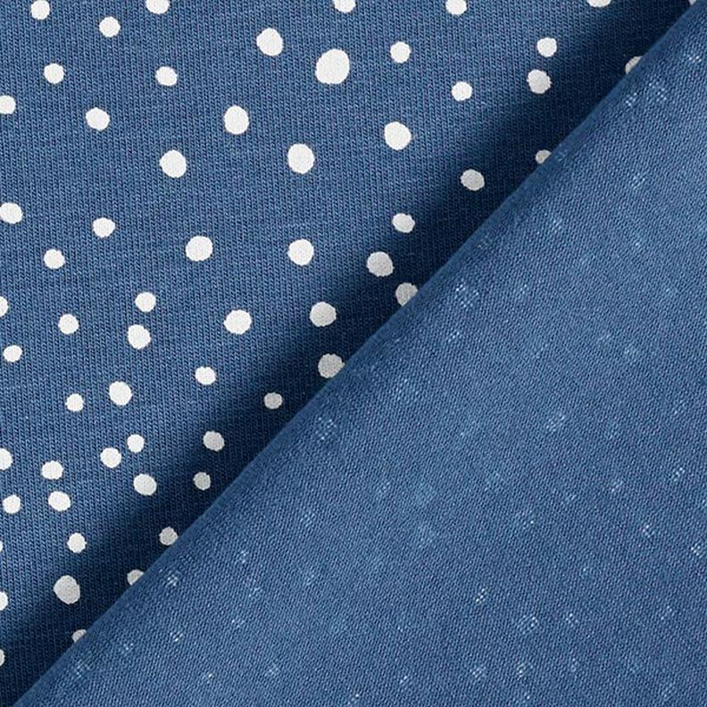 Jersey de coton Pois irréguliers – bleu jean,  image number 4