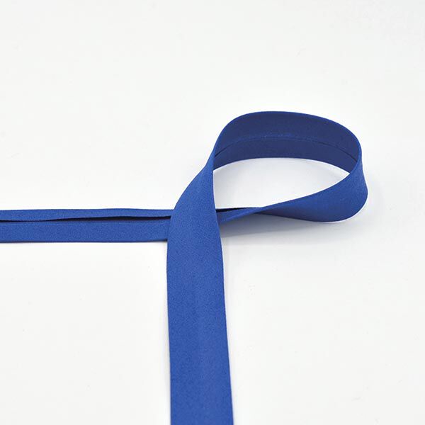 Biais en coton Popeline [20 mm] – bleu roi,  image number 1