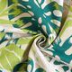 Tissu de décoration Canvas Feuilles de palmier – beige clair/vert genévrier,  thumbnail number 3