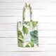 Tissu décoratif Toile grandes feuilles de monstera – blanc/vert herbe,  thumbnail number 6
