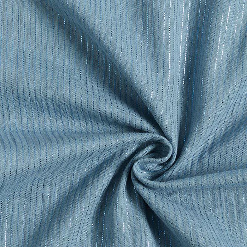 Mousseline de coton à rayures chatoyantes – bleu pigeon,  image number 4
