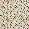 Tissu de décoration Gobelin Cœurs éparpillés – beige clair/pétrole,  thumbnail number 1