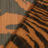 Mousseline Fines rayures pailletées et imprimé tigre – noir/cuivre,  thumbnail number 4