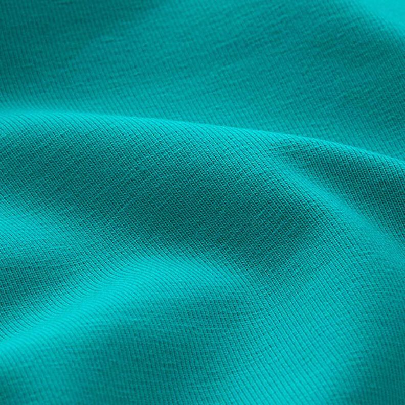 Jersey coton Medium uni – vert émeraude,  image number 4