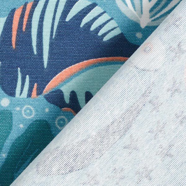 Tissu de décoration Canvas Monde sous-marin – turquoise/pétrole, image number 4