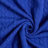 Jersey jacquard Cloqué Torsades – bleu roi,  thumbnail number 3