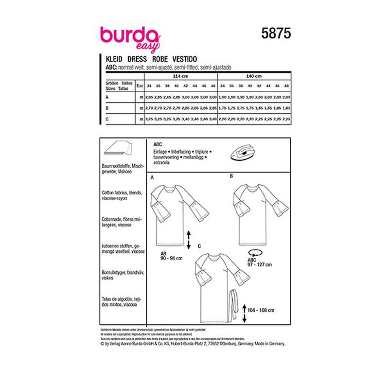 Robe | Burda 5875 | 34-48,  image number 12