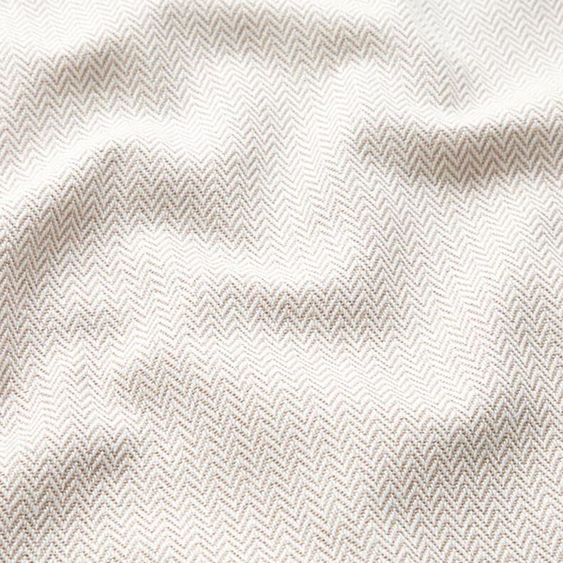 Tissu de décoration Jacquard Chevron discret – beige foncé,  image number 2