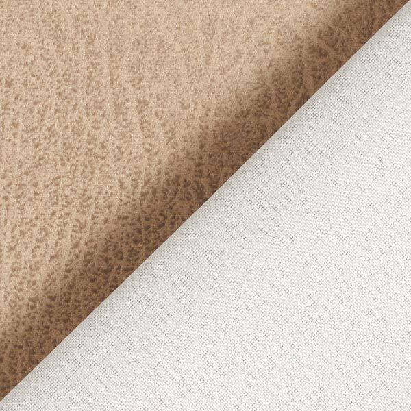 Tissu d’ameublement Imitation cuir Pamero – beige,  image number 4
