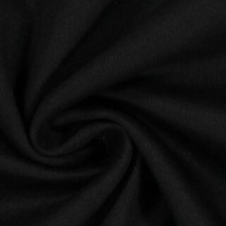 Tissu croisé en coton stretch – noir, 
