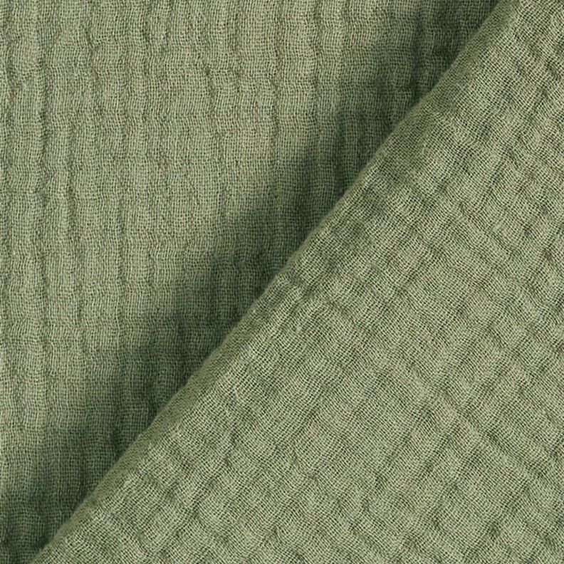 GOTS Tissu double gaze de coton | Tula – olive,  image number 4