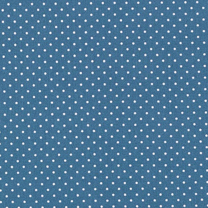 Coton enduit petits pois – bleu jean,  image number 1
