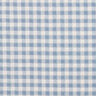 Tissu en coton à carreaux structurés – blanc/bleu clair,  thumbnail number 1