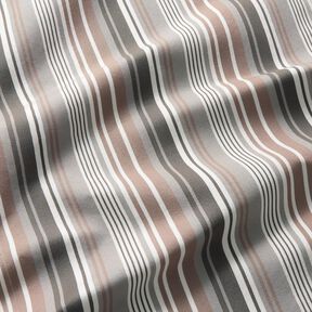 Extérieur Tissu pour chaise longue Rayures verticales 44 cm – marron clair/gris clair, 