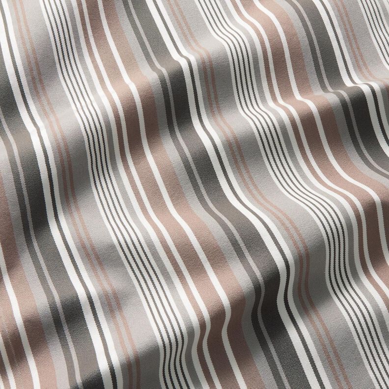 Extérieur Tissu pour chaise longue Rayures verticales 44 cm – marron clair/gris clair,  image number 2