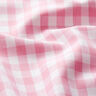 Tissu en coton Vichy à carreaux 1 cm – rose/blanc,  thumbnail number 2