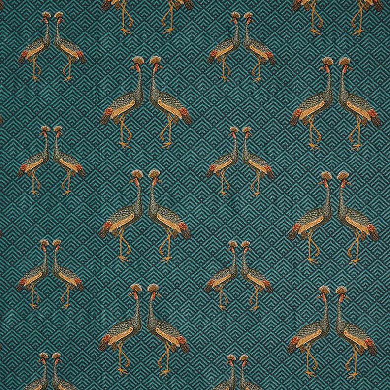 Jacquard Gobelin Paon – pétrole,  image number 1