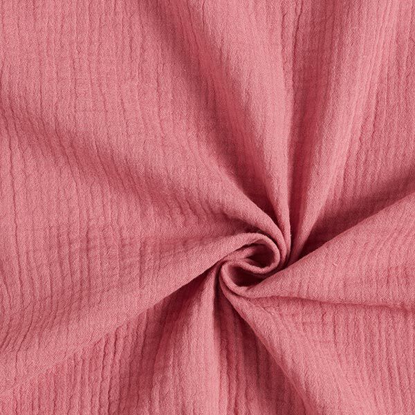 GOTS Tissu double gaze de coton | Tula – vieux rose,  image number 1