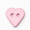 Bouton coeur [Ø 15 mm] – rose,  thumbnail number 1