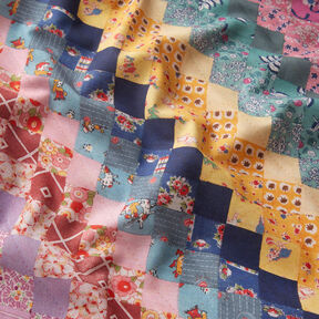 GOTS Batiste de coton Mélange de motifs avec dégradé de couleurs | TCC x LOOKS by Wolfgang Joop –, 