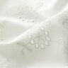 Dentelle brodée Grandes vrilles de fleurs – blanc,  thumbnail number 2