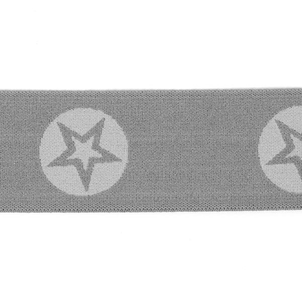 Bande de caoutchouc Stars [40 mm] - gris,  image number 1