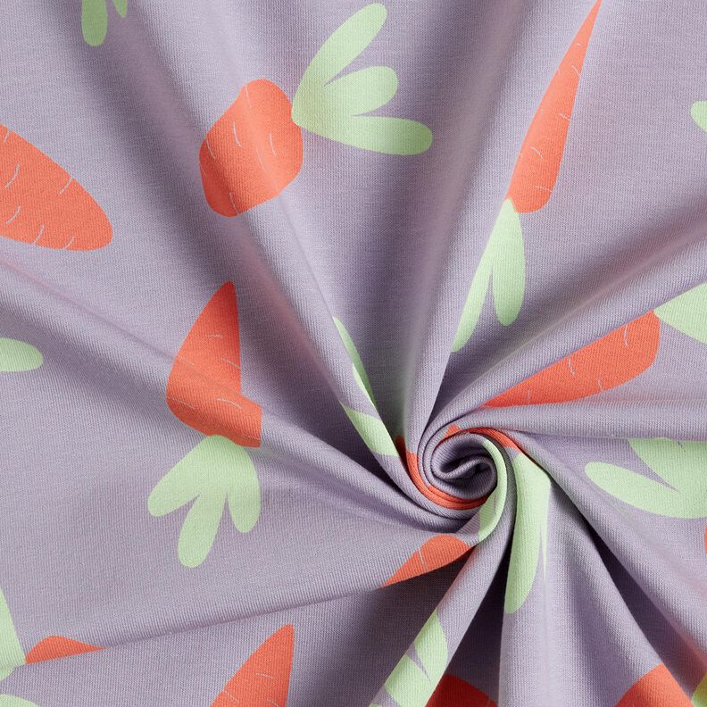French Terry Sweat d’été grandes carottes – mauve, image number 3