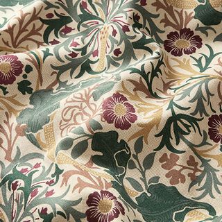 Tissu de décoration Semi-panama fleurs artistiques – nature, 
