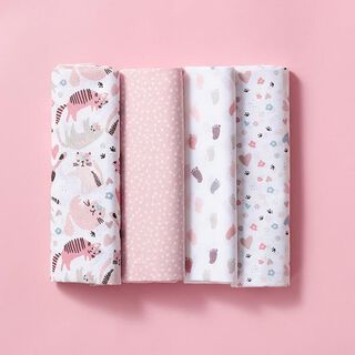 Ensemble de tissus Popeline bébé – rose, 
