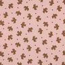 GOTS Tissu double gaze de coton Oiseaux et coeurs | Poppy Fabrics – vieux rose,  thumbnail number 1