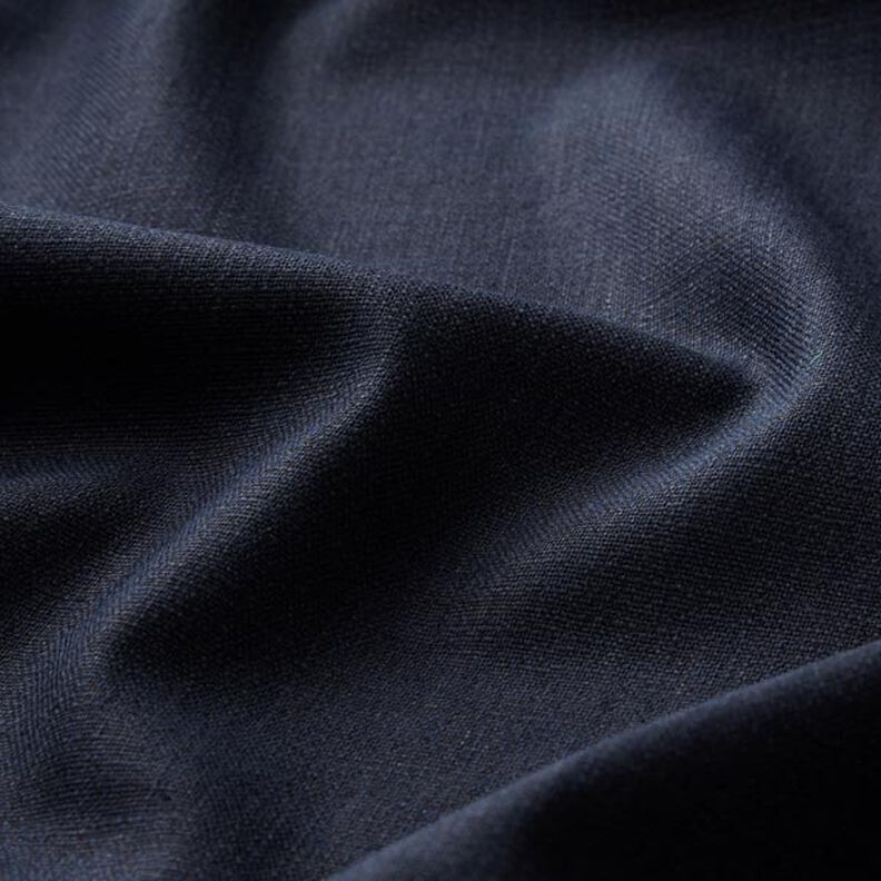 Tissu en lin stretch Mélange – bleu marine, image number 3