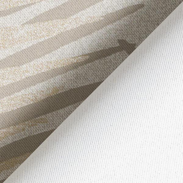 Tissu opaque palme metallic – beige/or,  image number 4