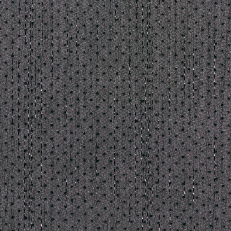 Mousseline Rayures et pois pailletés – noir,  image number 1