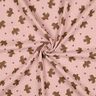 GOTS Tissu double gaze de coton Oiseaux et coeurs | Poppy Fabrics – vieux rose,  thumbnail number 4