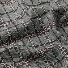 Maille jacquard à carreaux – noir/blanc, 