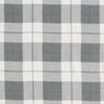 Tissu de coton fin à carreaux – gris clair/blanc,  thumbnail number 1