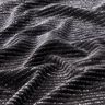 Tissu Nicki Rayures pailletées – noir/argent métallisé,  thumbnail number 2