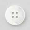 Bouton 4 trous rond [Ø 15 mm] – blanc,  thumbnail number 1