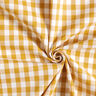 Tissu en coton Vichy à carreaux 1 cm – moutarde/blanc,  thumbnail number 3