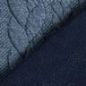 Jersey jacquard Cloqué Torsades – bleu jean,  thumbnail number 4