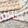 Tissu de décoration Semi-panama Maisons de plage – blanc/bleu marine,  thumbnail number 5