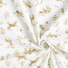 Tissu en coton Cretonne Renne et étoiles – ivoire/or,  thumbnail number 3