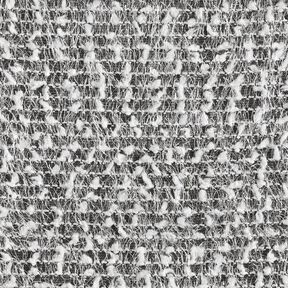 Tissu tricoté effet fil – noir/blanc, 