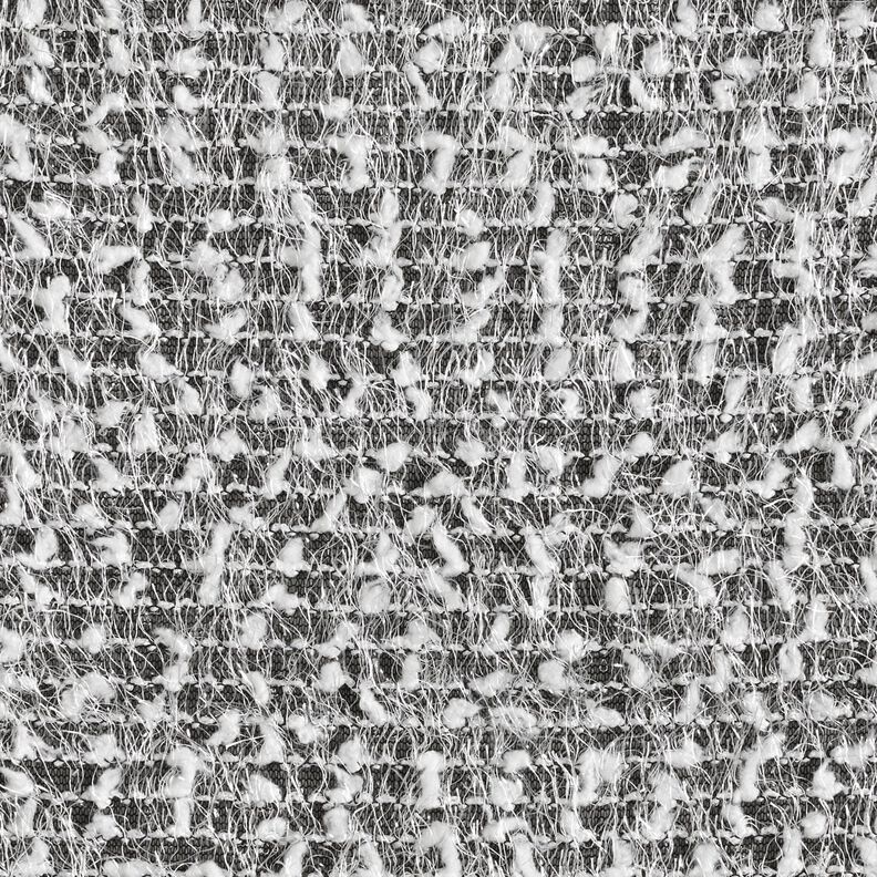 Tissu tricoté effet fil – noir/blanc,  image number 1